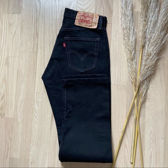 LEVI’S Vintage 501 | Black straight/wide leg denim - Picture 11 of 15